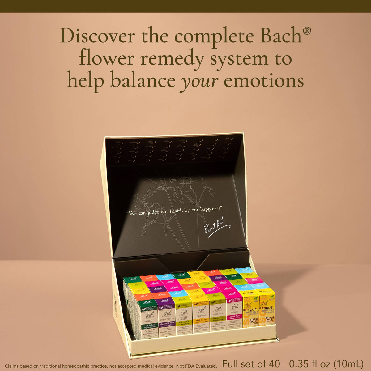 Bach Flower Essences, Full Set 38 set + 2 Rescue Remedy